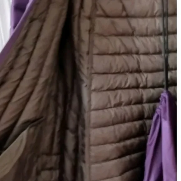 Halifax Traders PURPLE Ultralight Packable/washable Down Jacket Coat Women's L - Picture 5 of 8